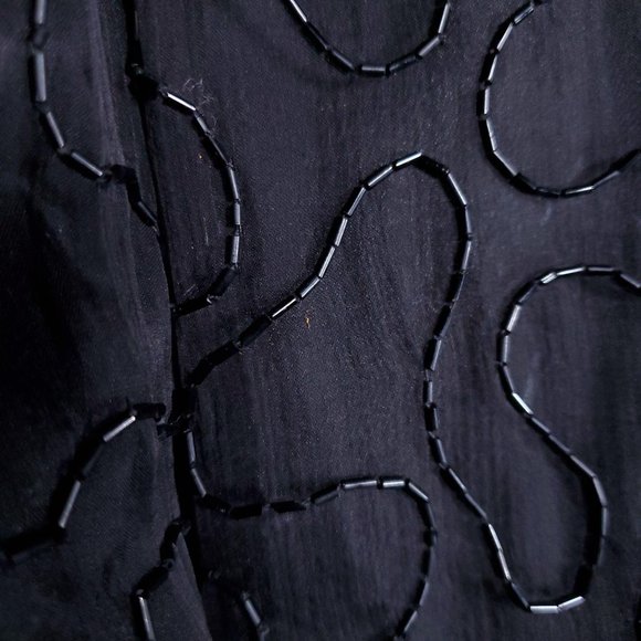 Vintage beaded silk cardigan blazer - Picture 8 of 10